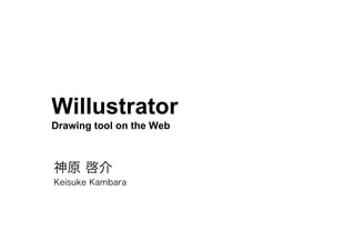Willustrator
Drawing tool on the Web