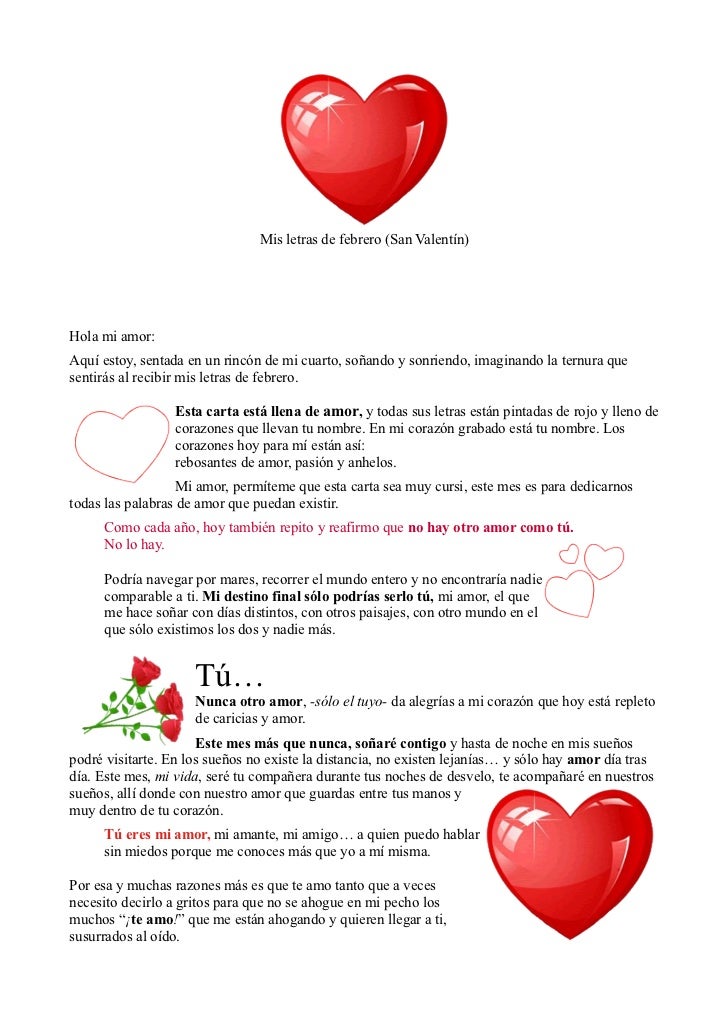 Carta San Valentín