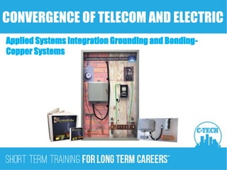 CONVERGENCE OF TELECOM AND ELECTRIC
Applied Systems Integration Grounding and Bonding-
Copper Systems
 