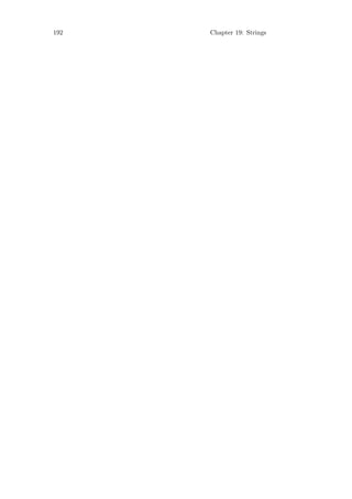 192   Chapter 19: Strings
 