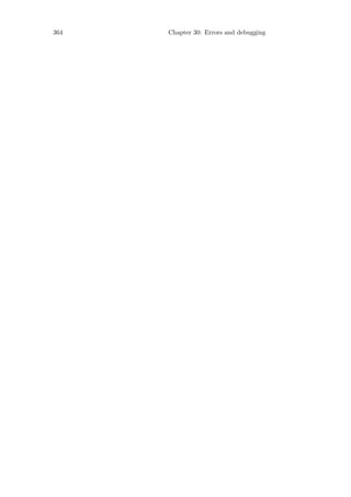 364   Chapter 30: Errors and debugging
 