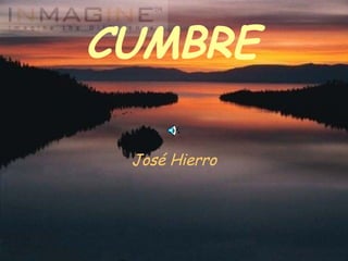 CUMBRE José Hierro 