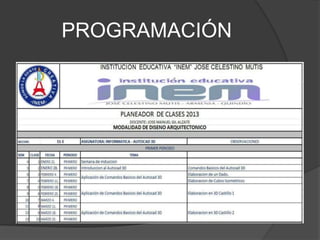 PROGRAMACIÓN
 