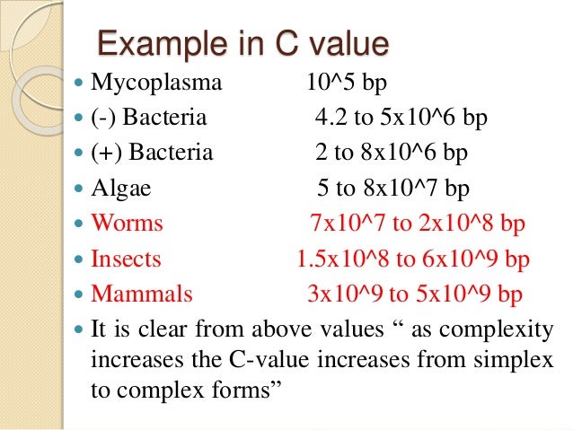 C Value Paradox