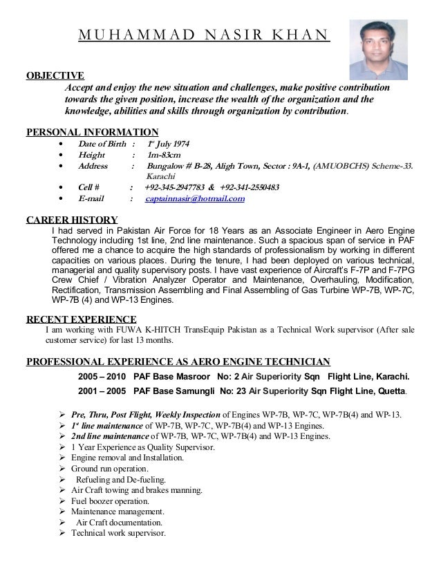 nasir khan cv for technical work with security