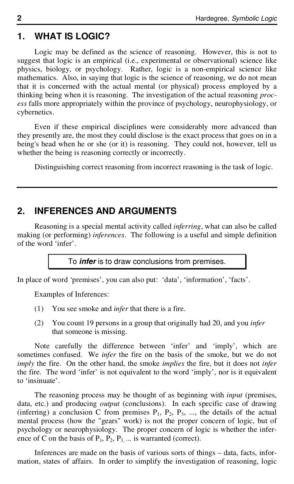 Basic Concepts of Logic