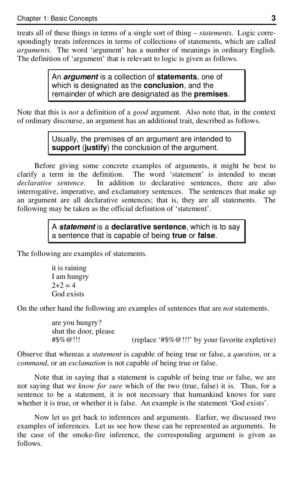 Basic Concepts of Logic