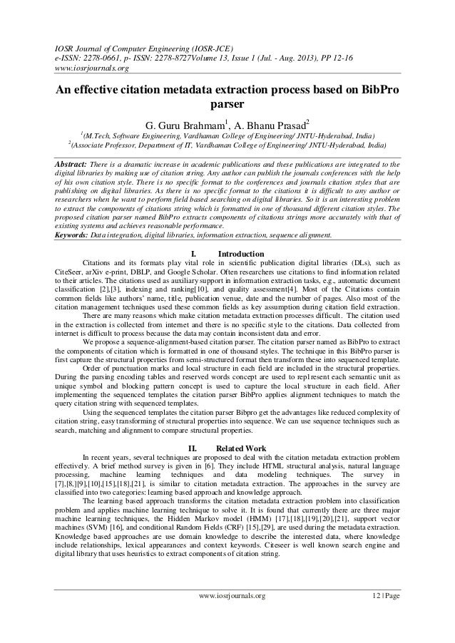 An effective citation metadata extraction process based on An effective citation metadata extraction process based on