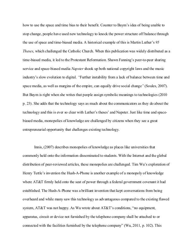 an essay on technology