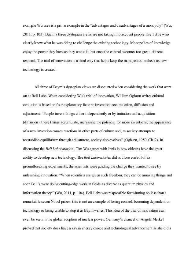 an essay on technology
