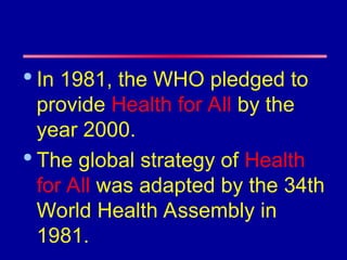 C01 P02 HISTORY OF PUBLIC HEALTH - 1st chapter | PPT