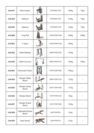 Asj Kit ASJ-All Series Equipment Catalogue | PDF