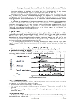 Building an Ontology in Educational Domain Case Study for the ...