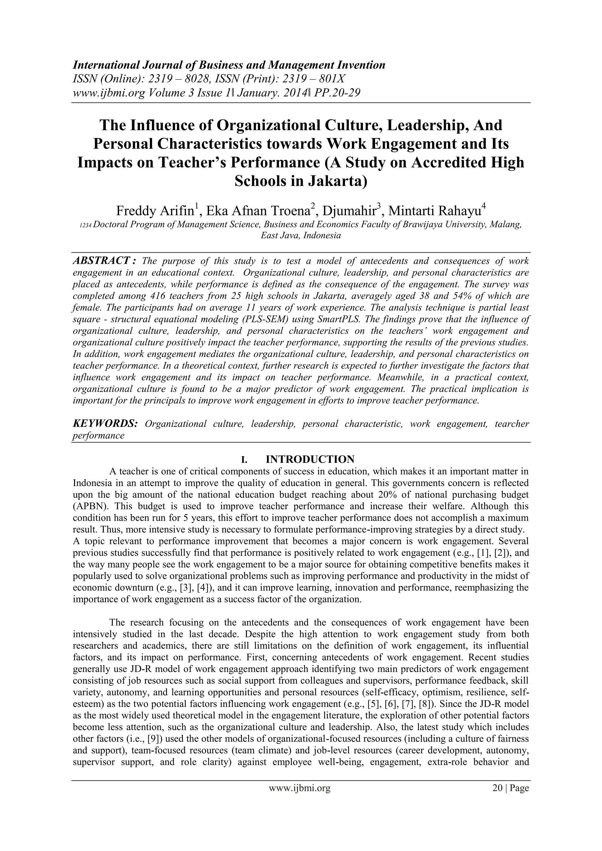 International Journal of Business and Management Invention (IJBMI) | PDF