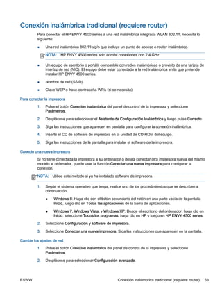 Manual impresora HP Envy 4500
