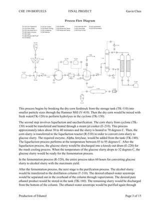 Production of Ethanol by Gavin Chen | PDF