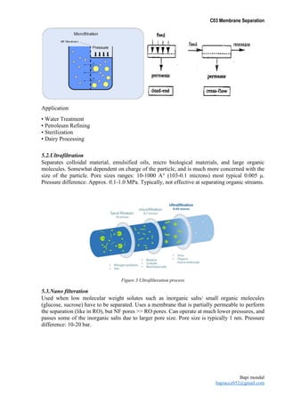 Membrane Separation | PDF