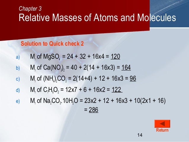 calculate the relative molecular mass of calcium carbonate