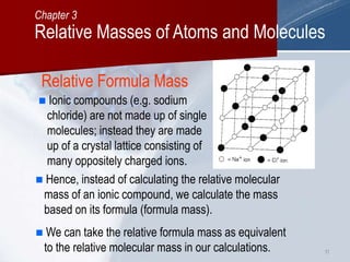 Relative Masses of Atoms and Molecules | PPT