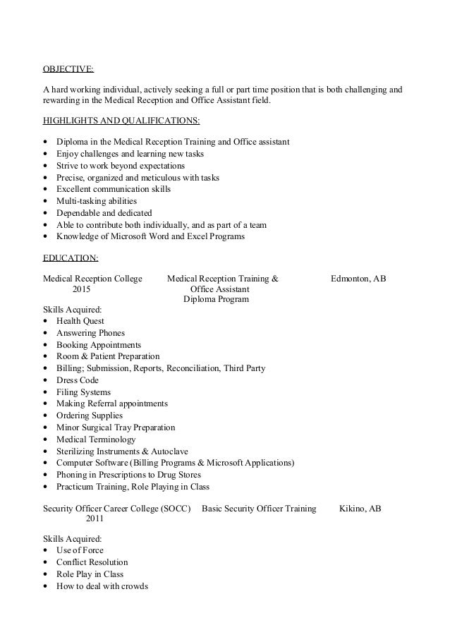 computer skills resumes