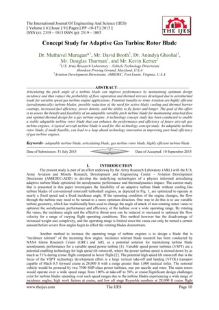 Concept Study for Adaptive Gas Turbine Rotor Blade | PDF