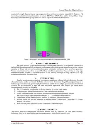 Concept Study for Adaptive Gas Turbine Rotor Blade | PDF