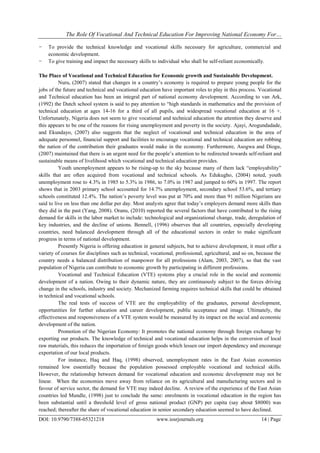 The Role Of Vocational And Technical Education For Improving National ...