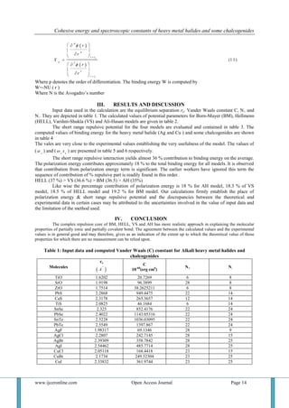COHESIVE ENERGY AND SPECTROSCOPIC CONSTANTS OF HEAVY METAL HALIDES AND ...