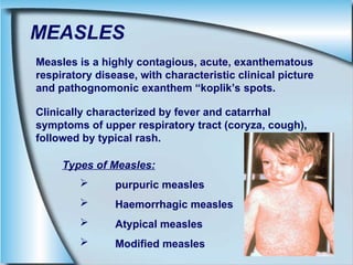 Measles Introduction Comprehensive Overview of Measles: Epidemiology, Transmission, and ...