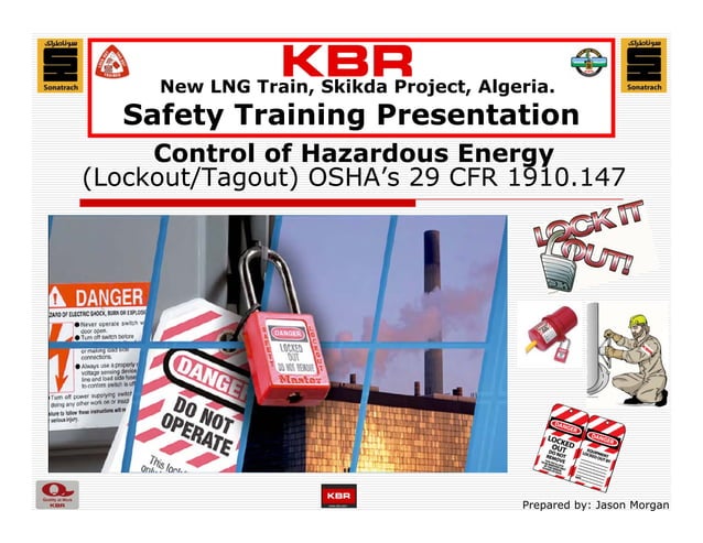 LOCKOUT-TAGOUT-SAFETY PRESENTATION-CONTROL OF HAZARDOUS ENERGY | PDF ...