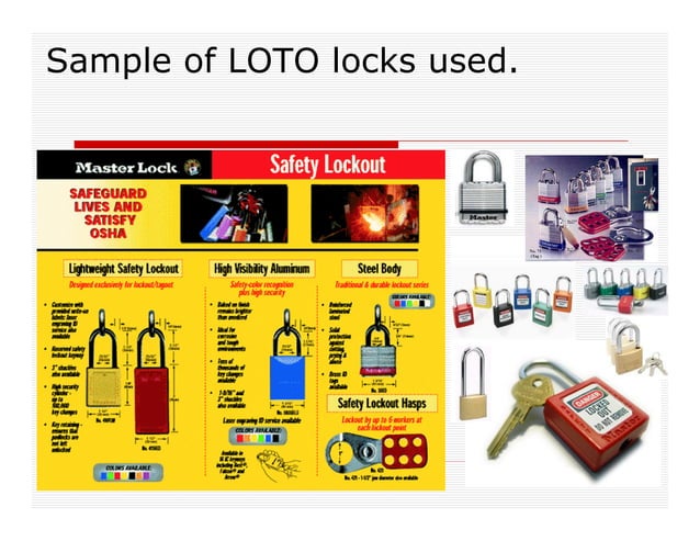 LOCKOUT-TAGOUT-SAFETY PRESENTATION-CONTROL OF HAZARDOUS ENERGY | PDF ...