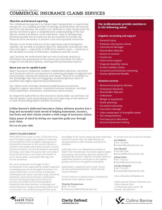 CBT Commercial Insurance Claims with Readers� Choice CBT Commercial Insurance Claims with Readers� Choice