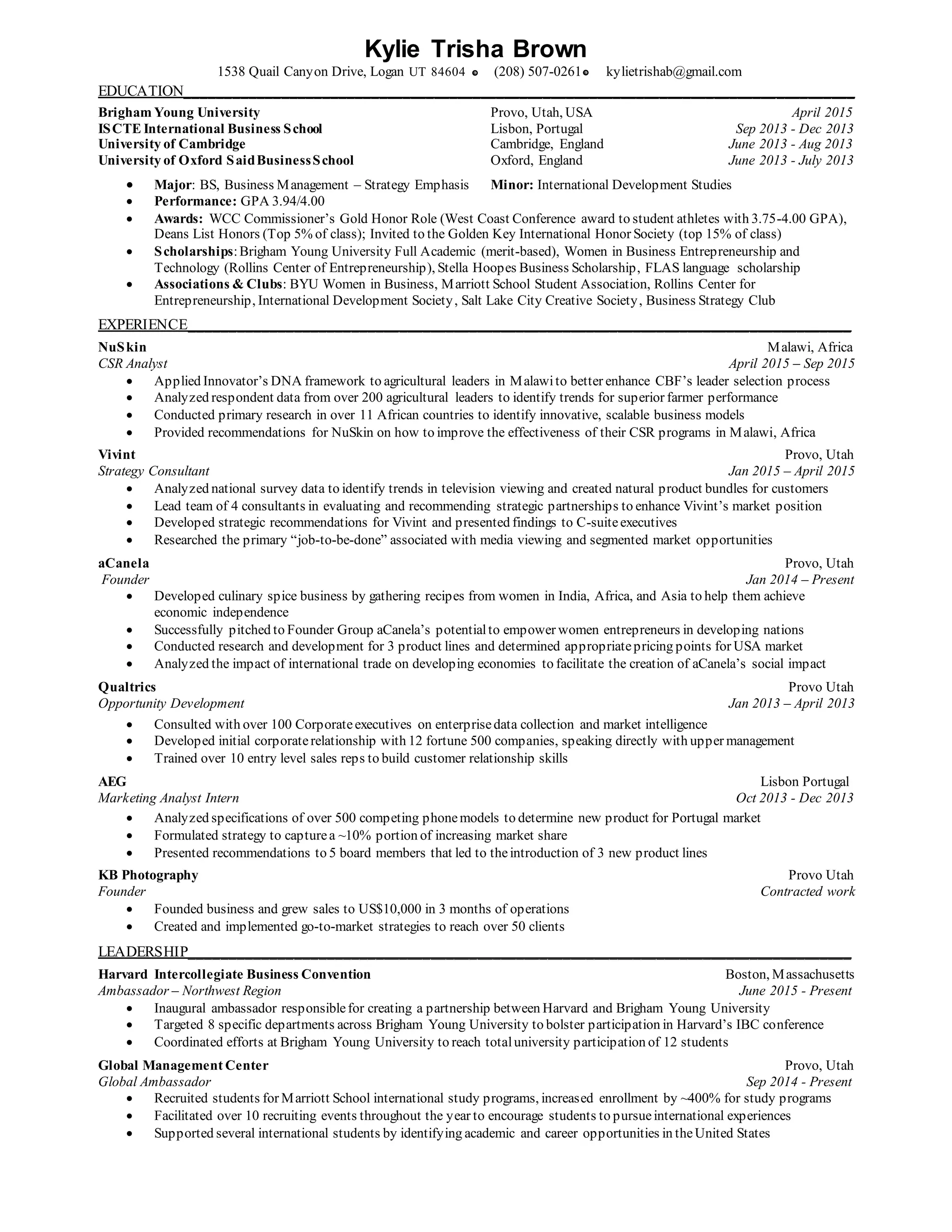 Running Resume 2015 PDF - Running Resume 2015 1 2048