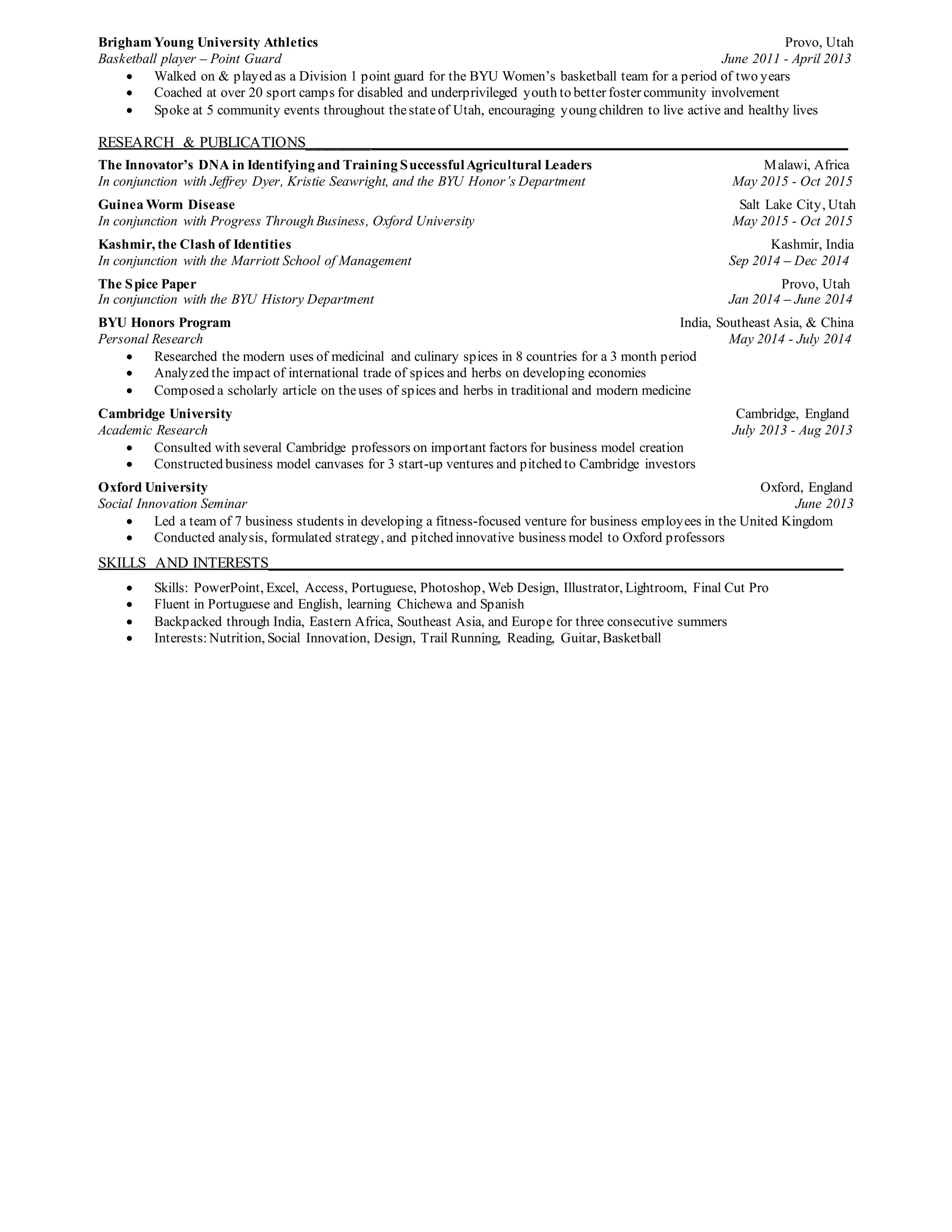Running Resume 2015 PDF - Running Resume 2015 2 2048