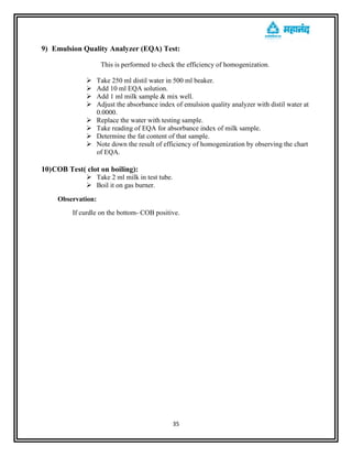 Eqa Fluids Check Mahanand Dairy | PDF