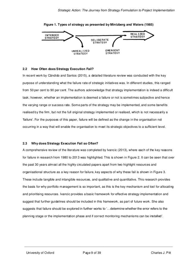 Dissertation on strategy formulation