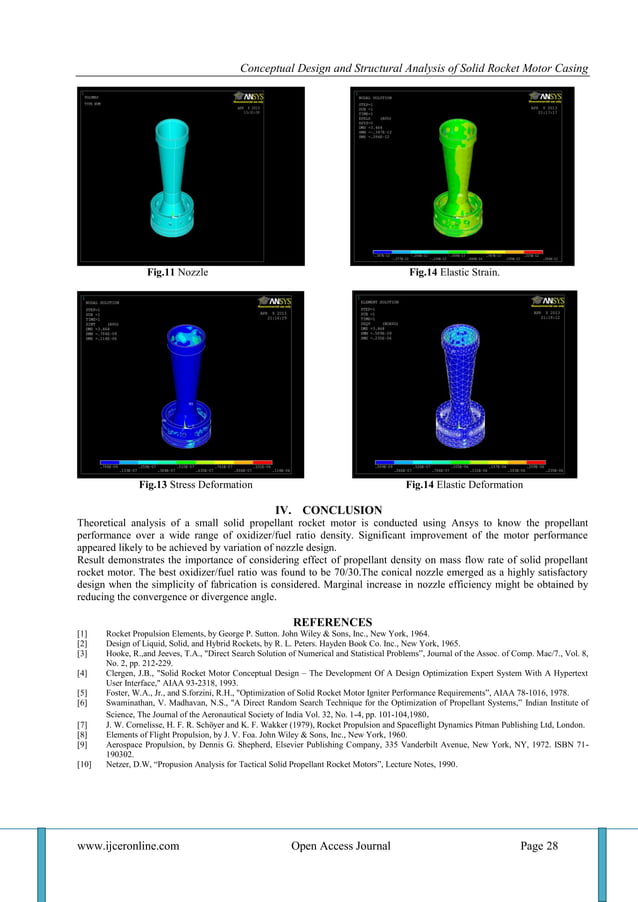 Conceptual Design and Structural Analysis of Solid Rocket Motor Casing