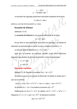 Ejercicios ecuaciones diferenciales