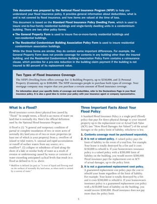 NFIP National Flood Insurance Program | PDF