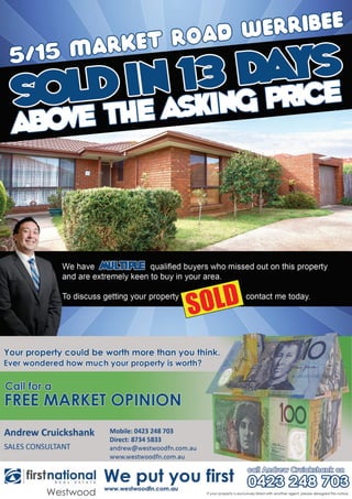 Flyer_Sold above asking price