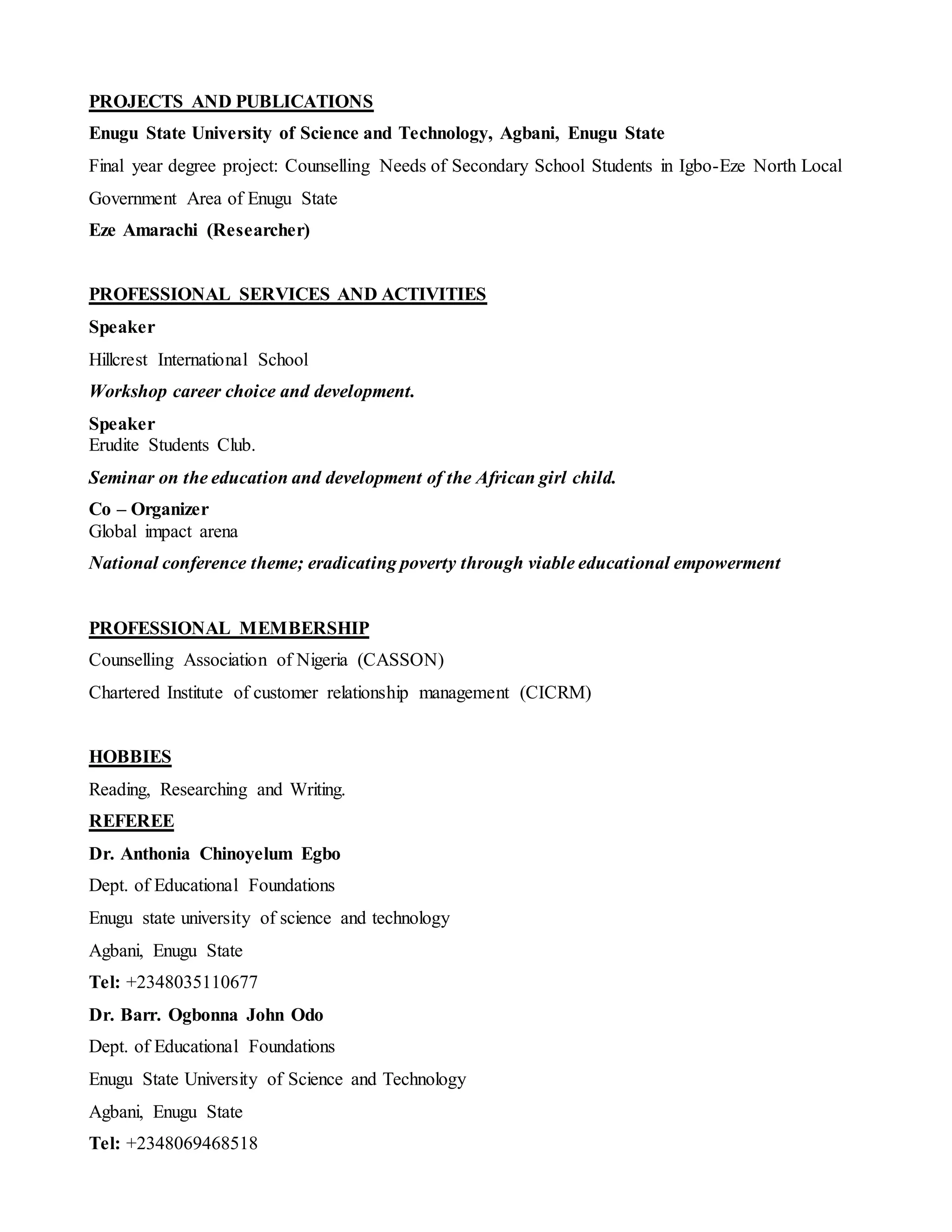 precious CV PDF