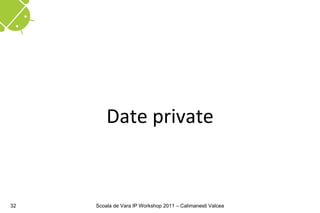 Date private


32   Scoala de Vara IP Workshop 2011 – Calimanesti Valcea
 