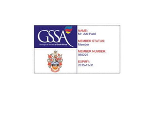 GSSA certificate