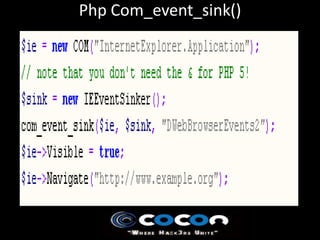 Php Com_event_sink()
 