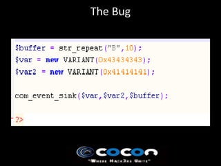 The Bug
 