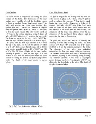 Case Washer Drawing.pdf Design and Analysis of a Bottle Washer for Reusable Bottles | DOCX