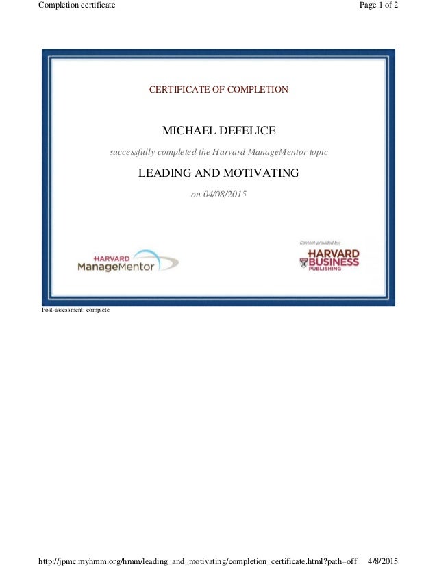 harvard university business mentor program leading and michael defelice