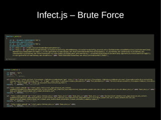Infect.js – Brute Force
 