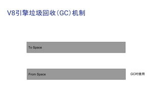 V8引擎垃圾回收（GC）机制
To Space
From Space GC时使用
 