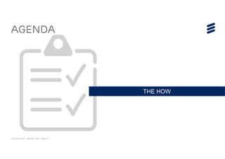 © Ericsson 2015 | ADCOM 2015 | Page 14
Agenda
THE HOW
 